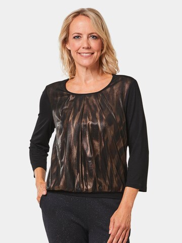 Goldner Shirt in Schwarz: predná strana