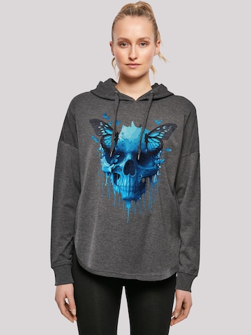 Sweat-shirt F4NT4STIC en gris : devant