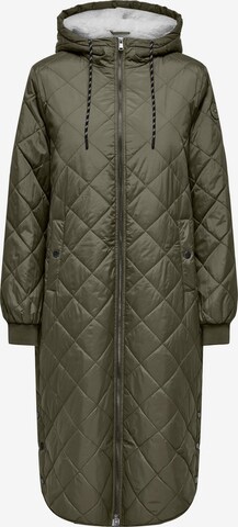 ONLY Between-Seasons Coat 'NEW SANDY' in Green: front