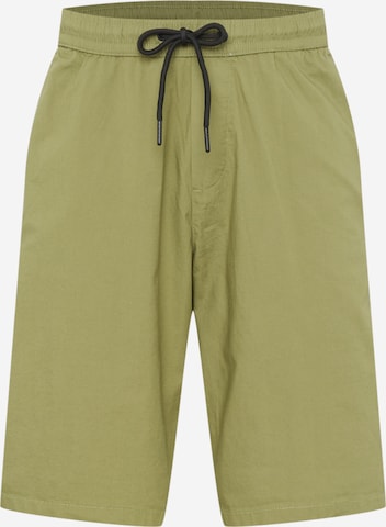 TOM TAILOR DENIM Kalhoty – zelená: přední strana