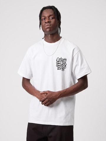 Carhartt WIP Koszulka 'S/S COMMUTING TALES T-SHIRT WHITE' w kolorze biały: przód