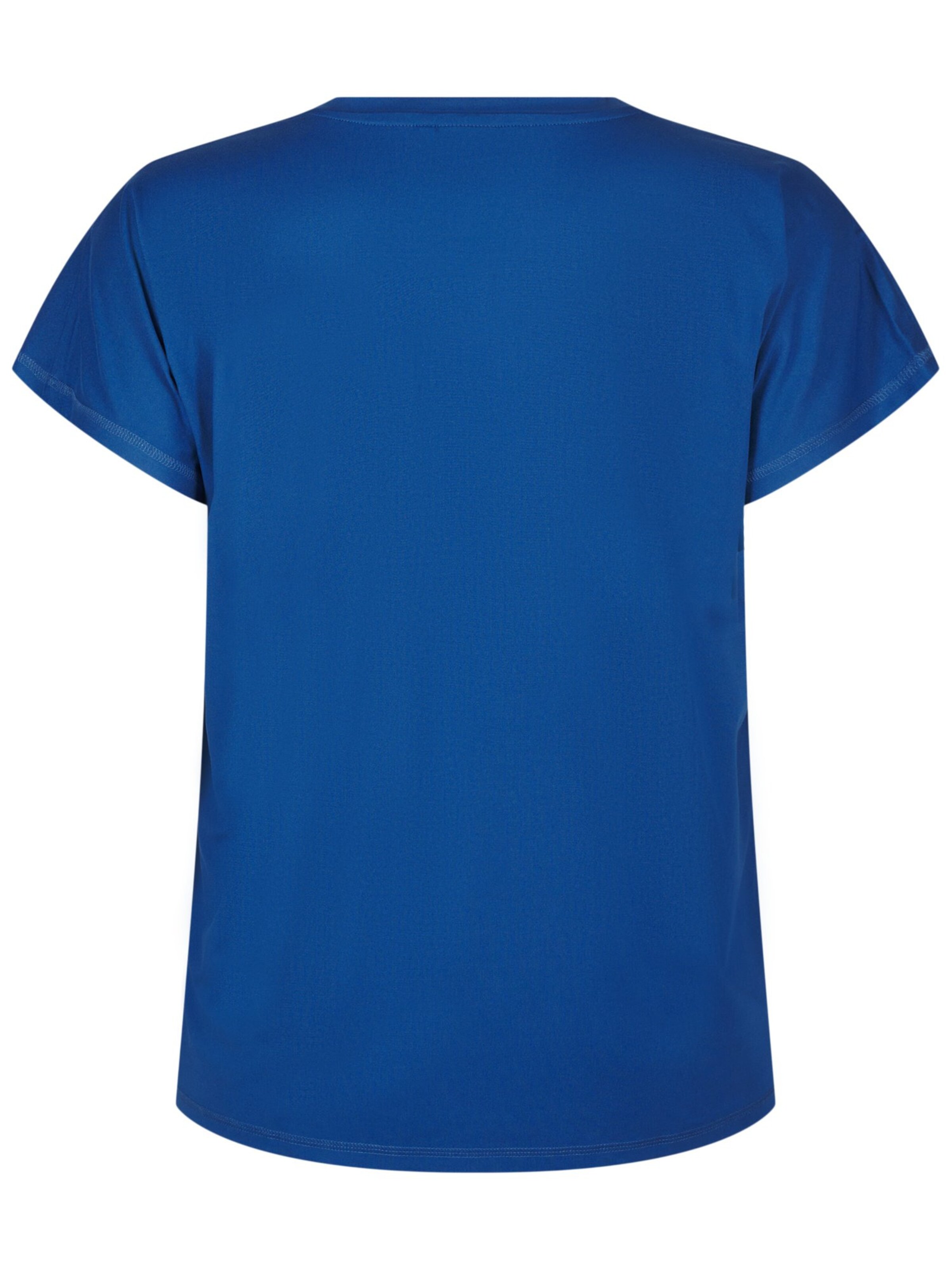 Active by Zizzi Λειτουργικό μπλουζάκι 'ABASIC' σε μπλε