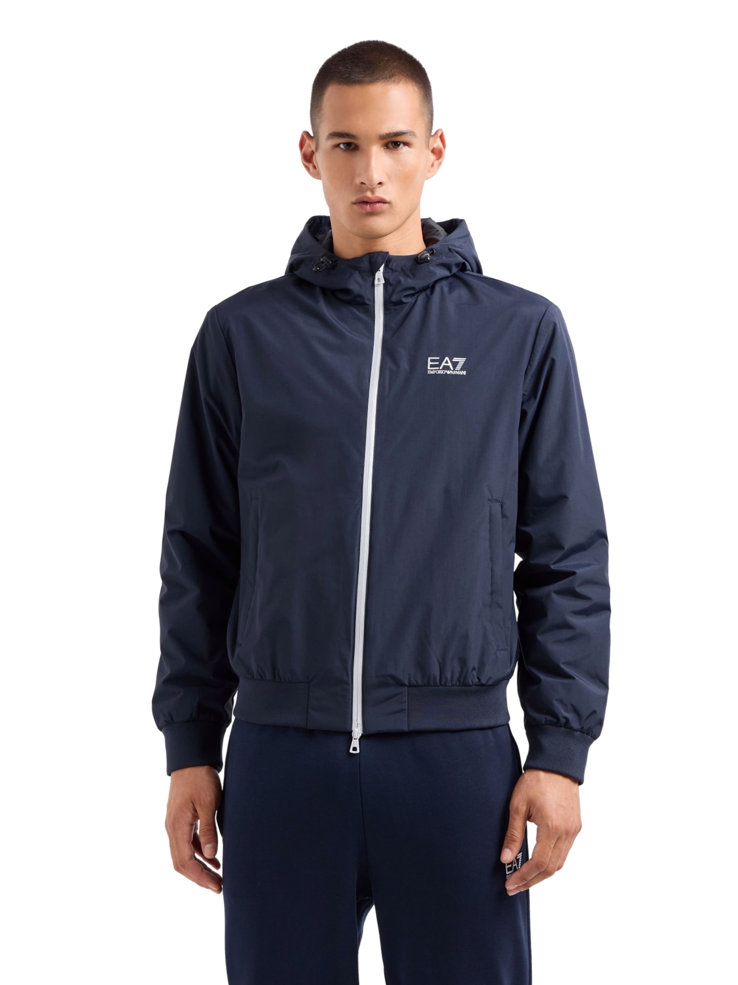 EA7 Emporio Armani Jacke 'Core Identity' in Blau: Vorderseite