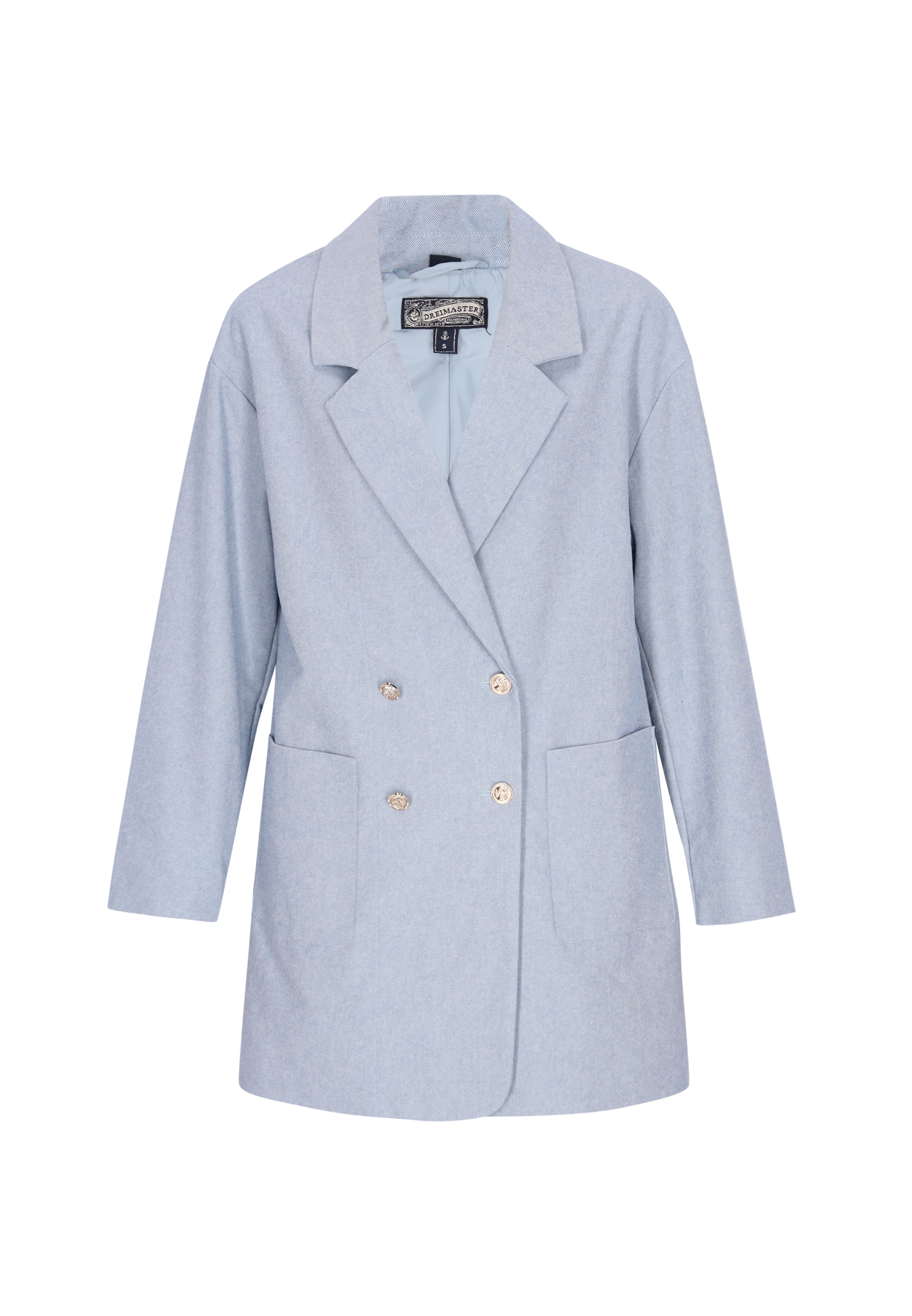 DreiMaster Vintage - Abrigo de entretiempo en azul: frente