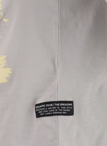 Key Largo Shirt 'MT STATE BEACH' in Grey