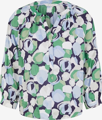 TOM TAILOR - Blusa en verde: frente