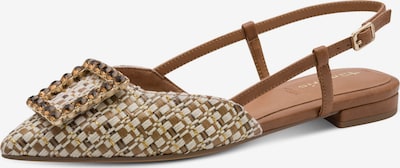 Tamaris Nauhaballerina värissä karamelli / tummanruskea / kulta / villanvalkoinen, Tuotenäkymä