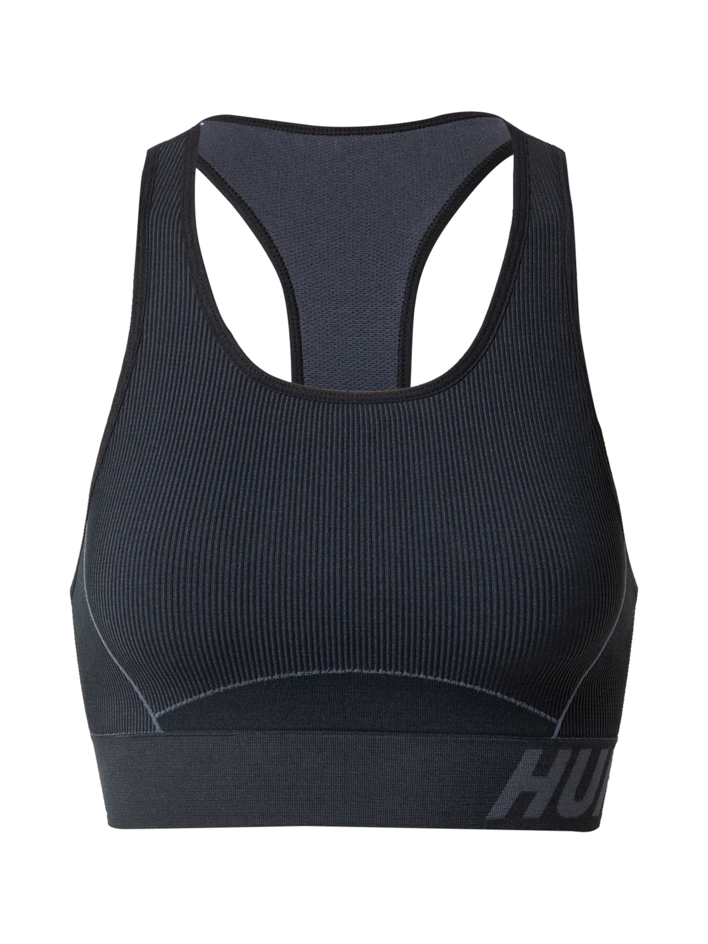 Hummel Bustier Sport bh 'Christel' in Zwart: voorkant