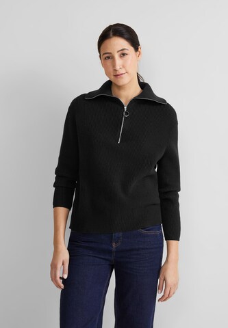 STREET ONE Sweater in Black: front
