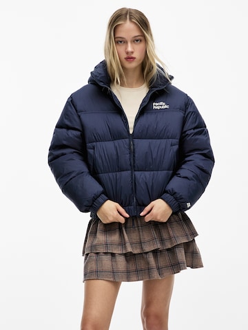 Giacca di mezza stagione di Pull&Bear in blu: frontale
