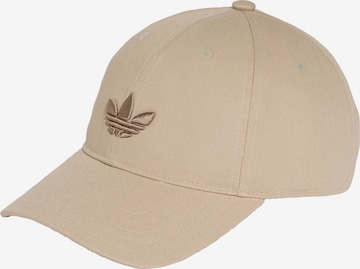 ADIDAS ORIGINALS - Boné 'Adicolor Classic Trefoil' em bege: frente