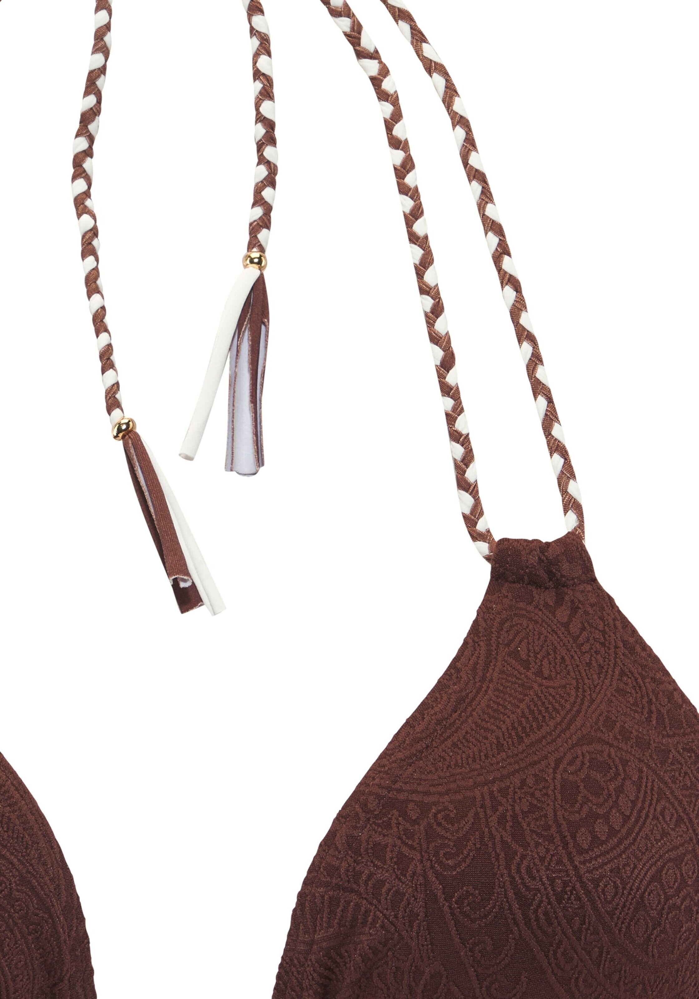 s.Oliver Triangle Bikini Top in Brown