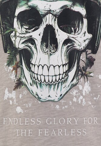 Maglietta 'Fearless' di Key Largo in grigio