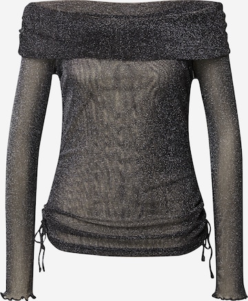 Gina Tricot - Camiseta en negro: frente