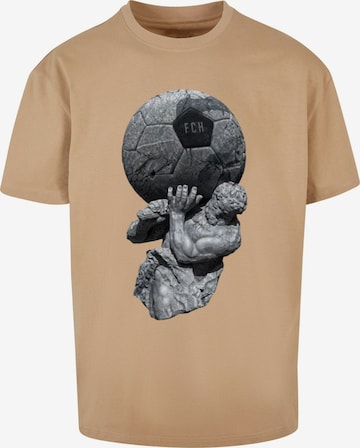 T-Shirt 'Play God' MT Upscale en beige : devant