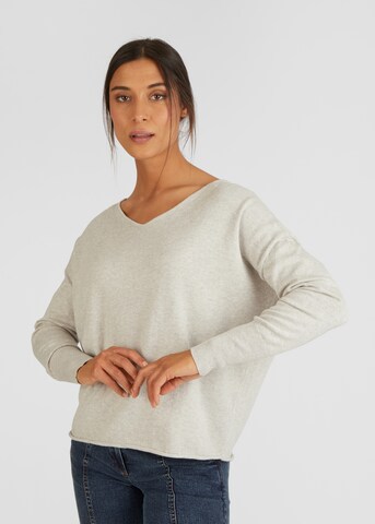 eve in paradise Sweater 'Gesa' in Grey: front