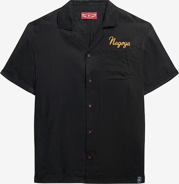 Chemise 'Merchant Suika' Superdry en noir : devant