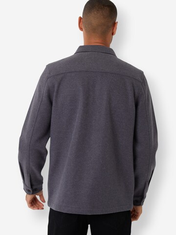 Threadbare Hemdjacke 'Texas' in Grau