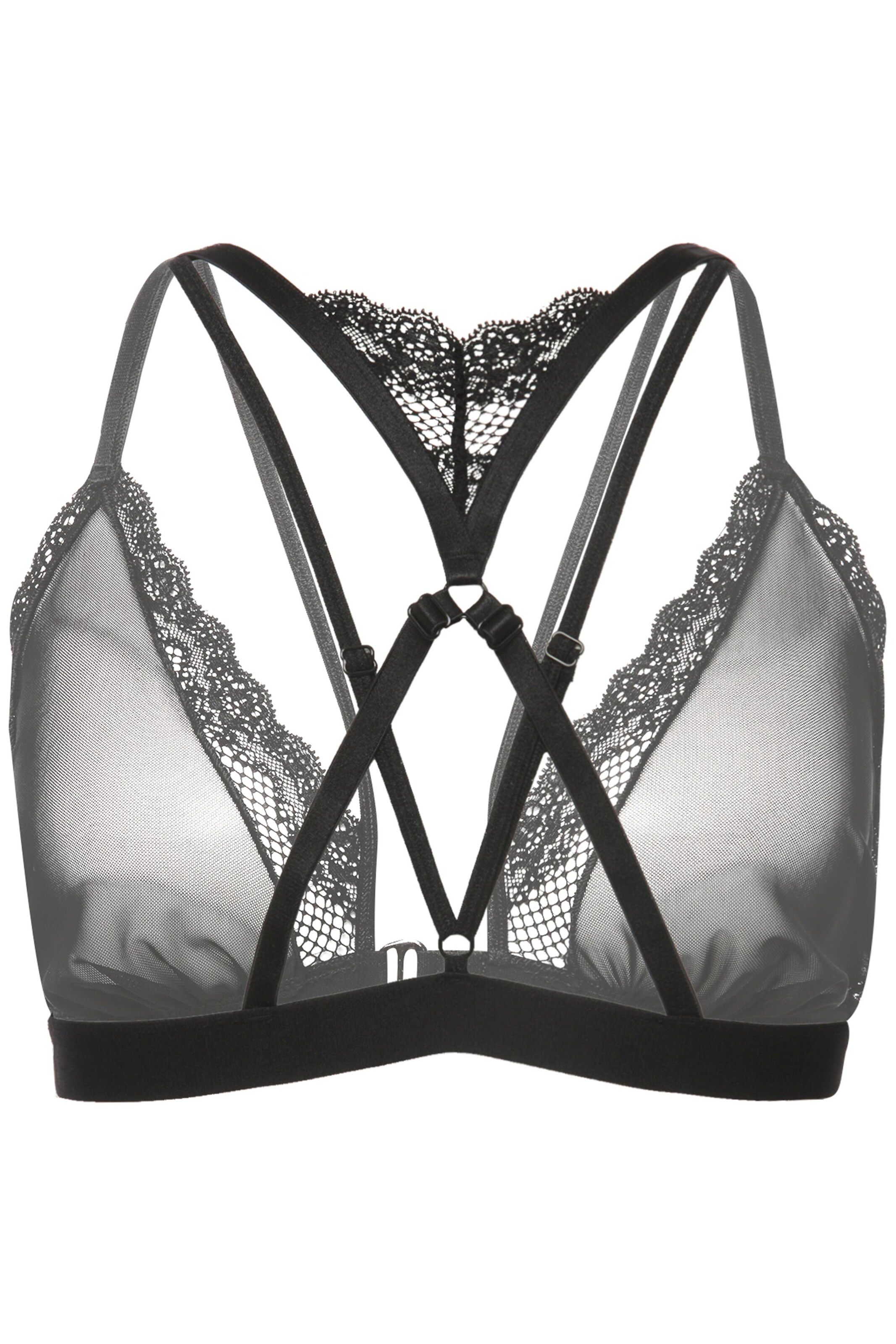 Ulla Popken Bustier BH in Schwarz