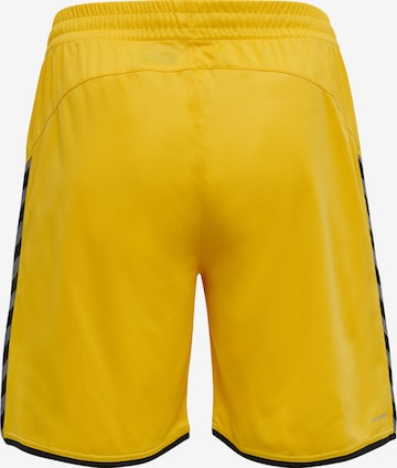 Regular Pantalon de sport 'Poly' Hummel en jaune