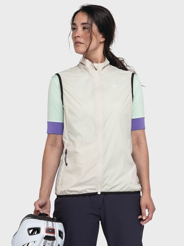 Schöffel Westen ' Bike Vest Style Cannobio WMS ' in Beige: Vorderseite