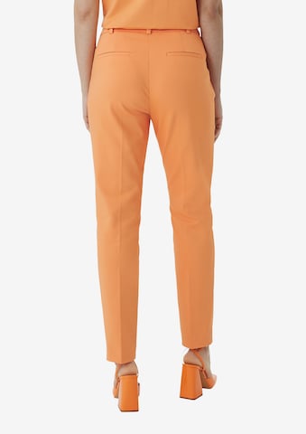 COMMA Slimfit Bügelfaltenhose in Orange