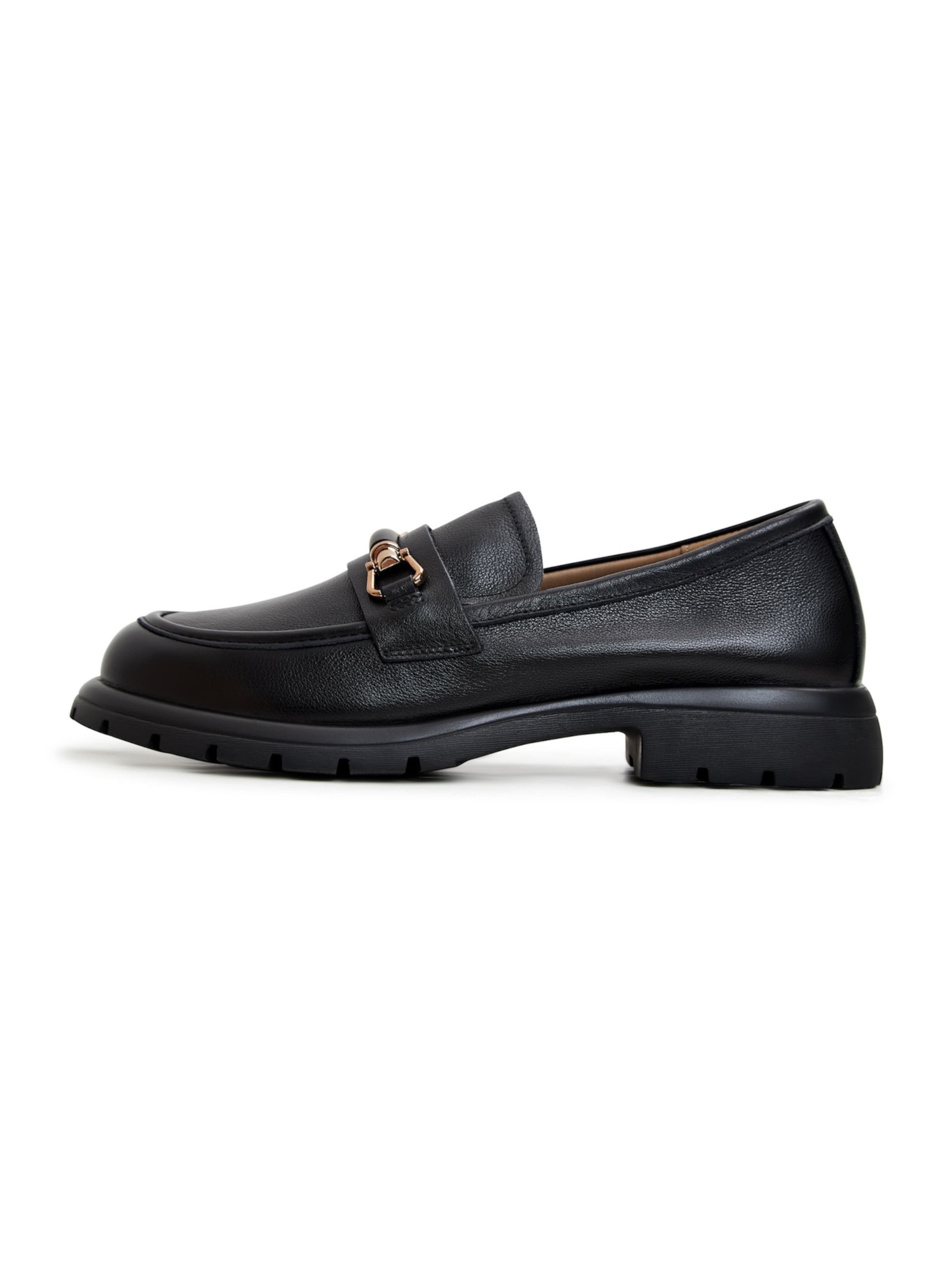 CESARE GASPARI Slip-ons in Black: front