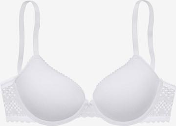 LASCANA T-shirt Bra in White: front