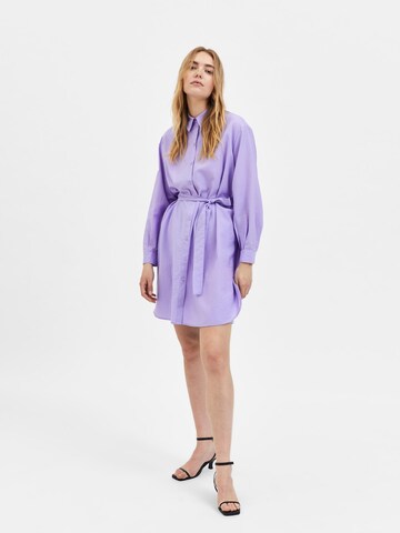 SELECTED FEMME Shirt Dress in Purple