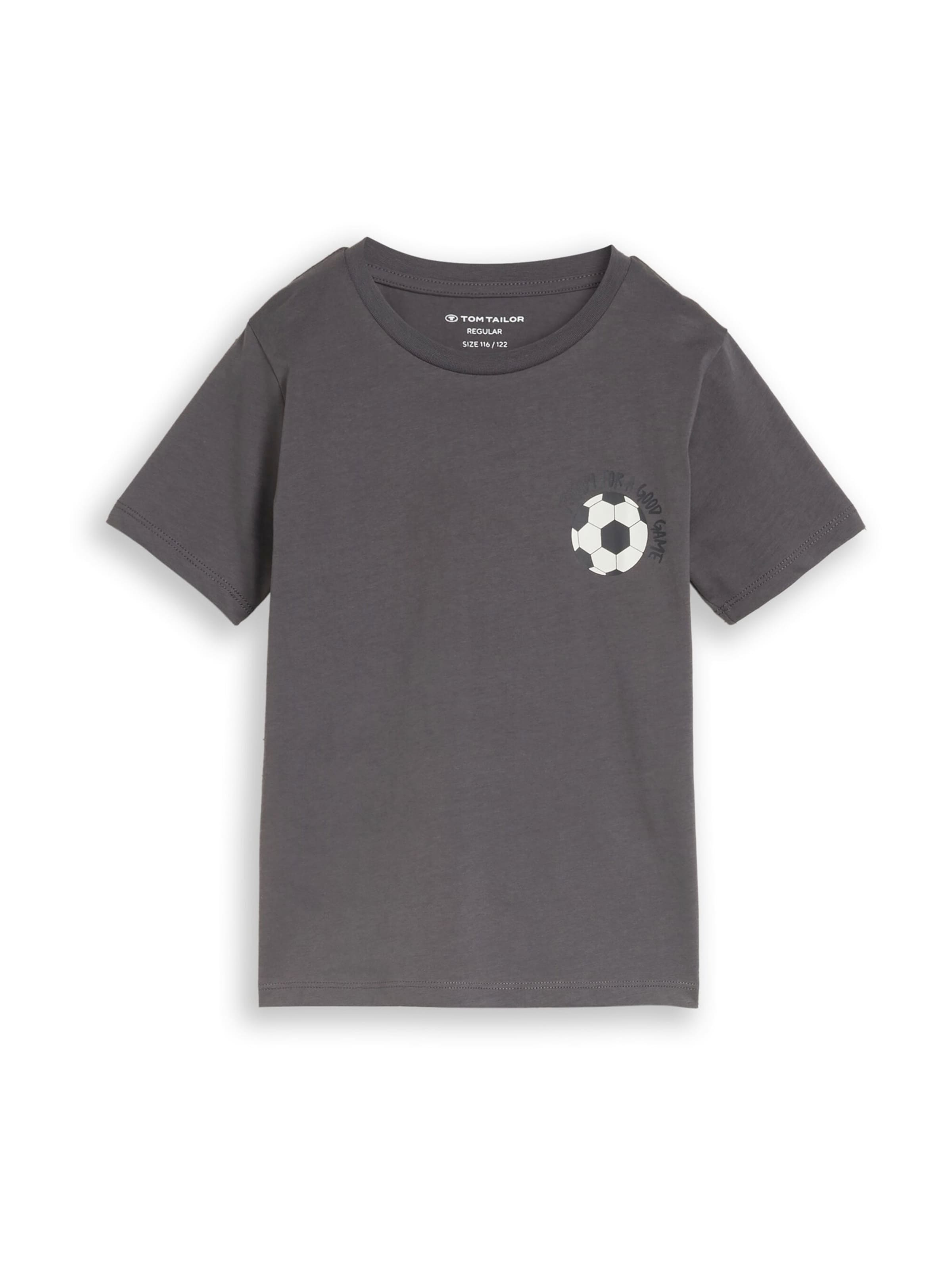 TOM TAILOR T-Shirt in Grau: Vorderseite