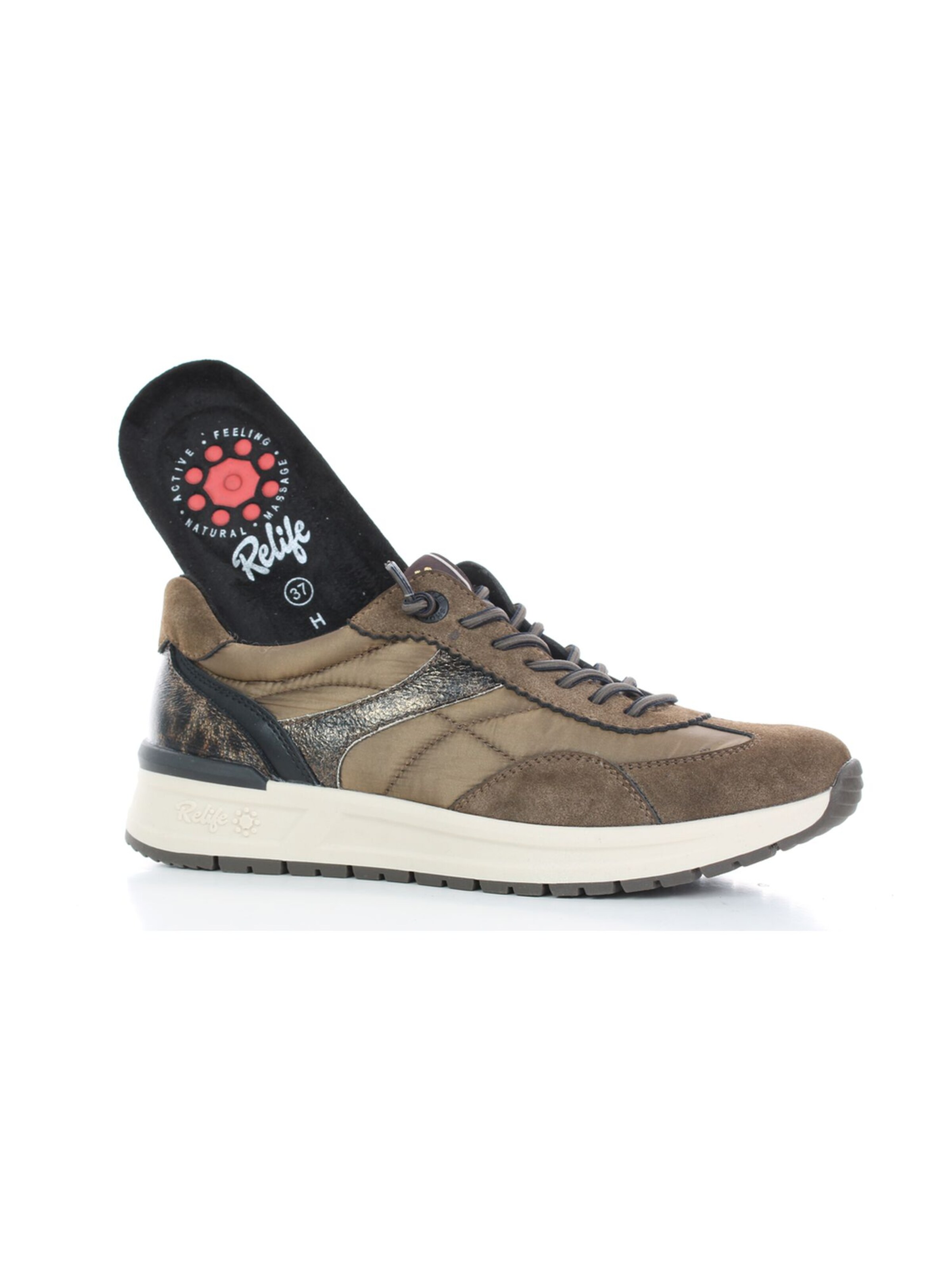 Relife Platform trainers in Brown