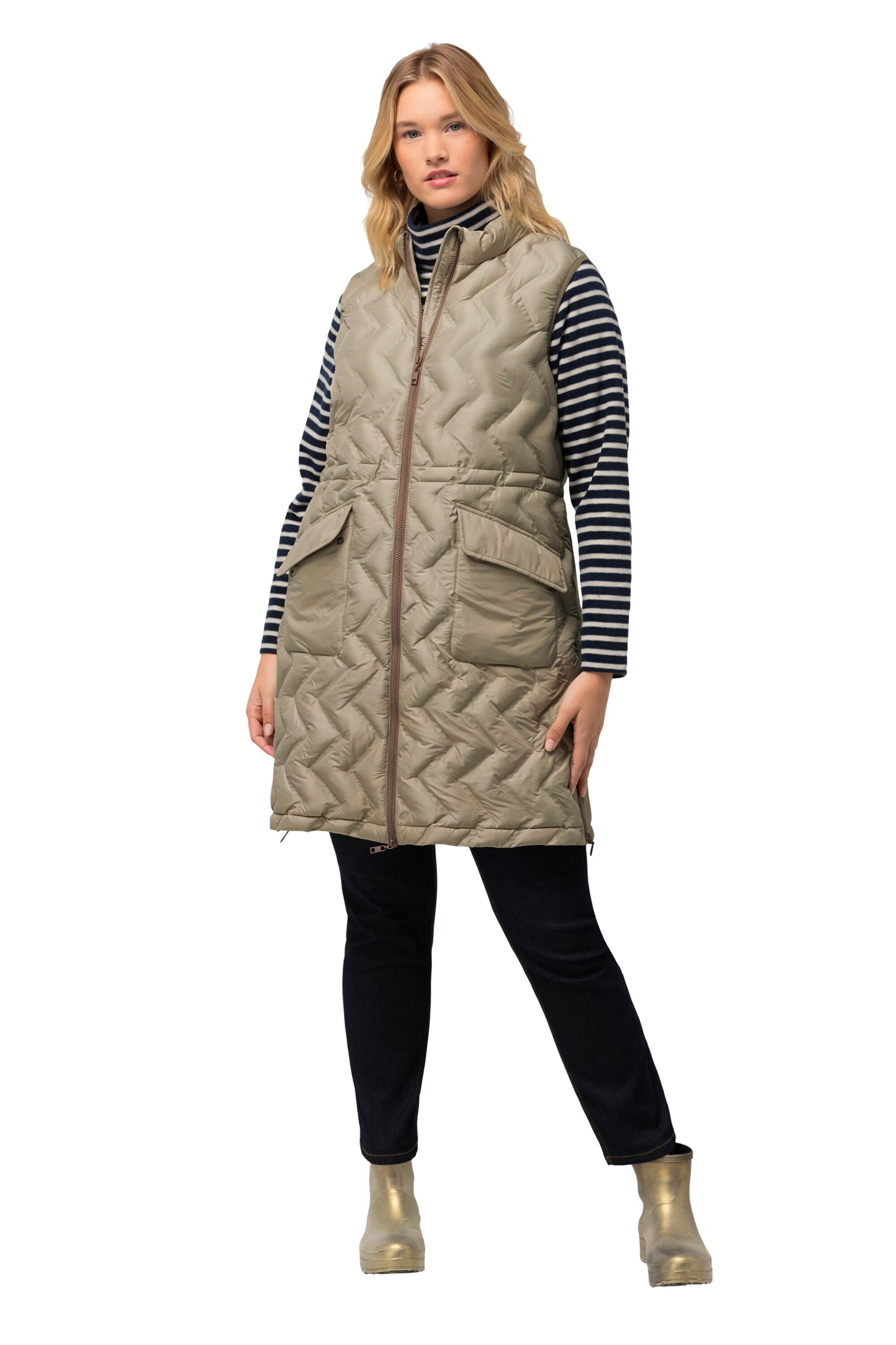 Ulla Popken Vest in Beige