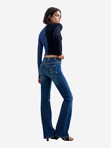 Desigual Flared Jeans 'DENIM_LINDSAY 26WWDD18' in Blauw