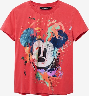 Desigual T-Shirt 'Mickey Mouse Arty' in Rot: predná strana