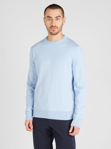 BOSS Sweater 'Pacas-L' in Blue: front