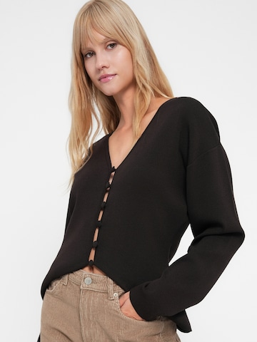 VERO MODA Wide leg Broek 'VMTessa' in Bruin
