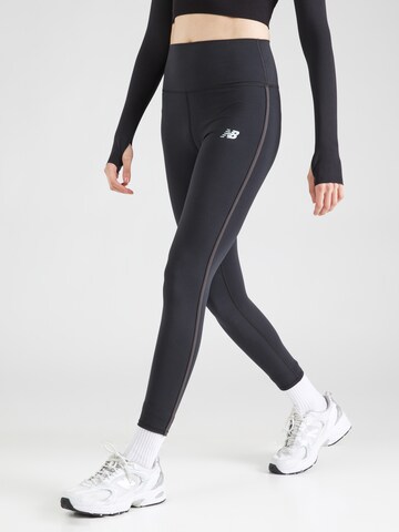 new balance Skinny Sports trousers 'WP51185' in Black: front