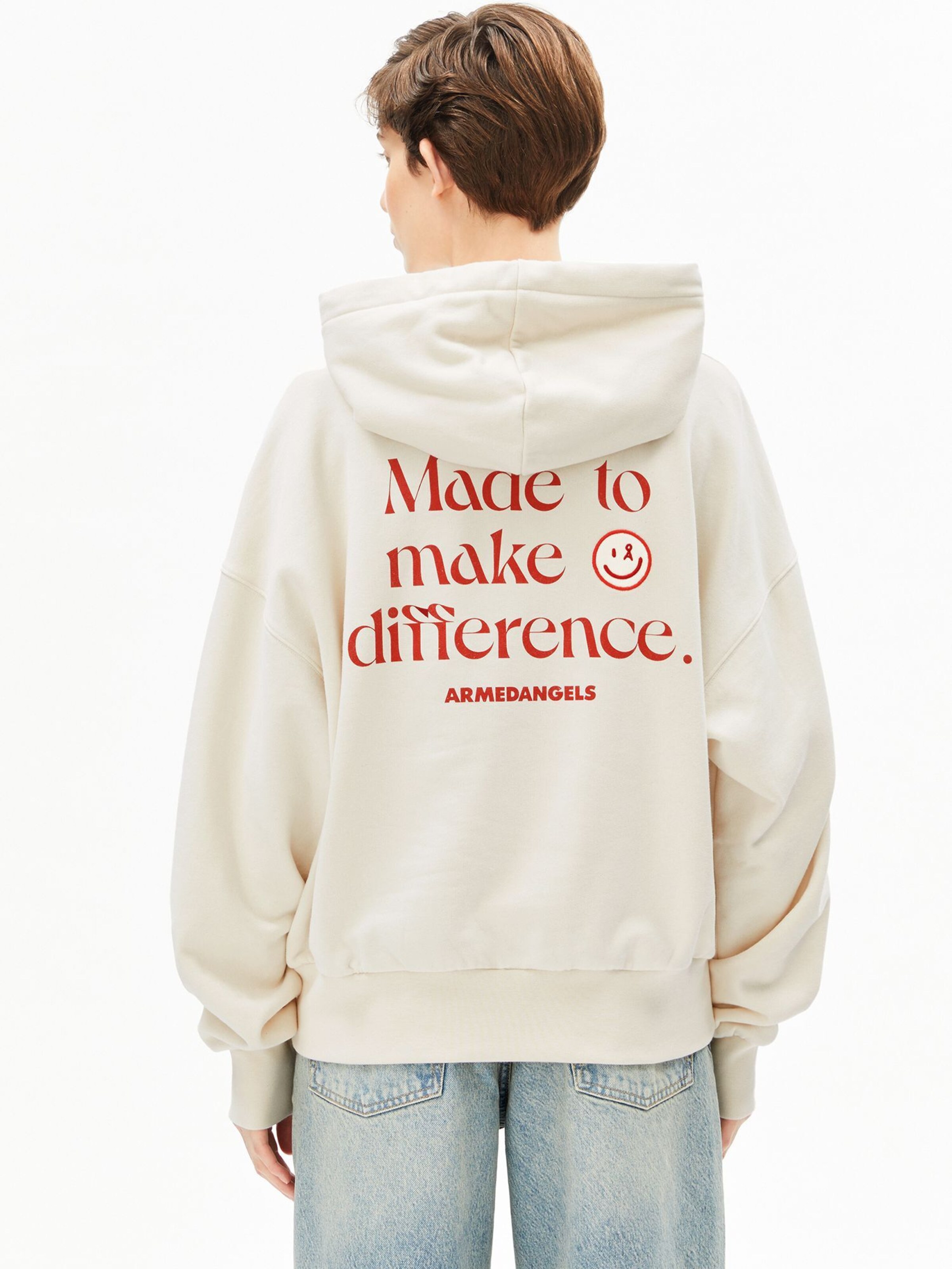 ARMEDANGELS Sweatshirt in Beige: front