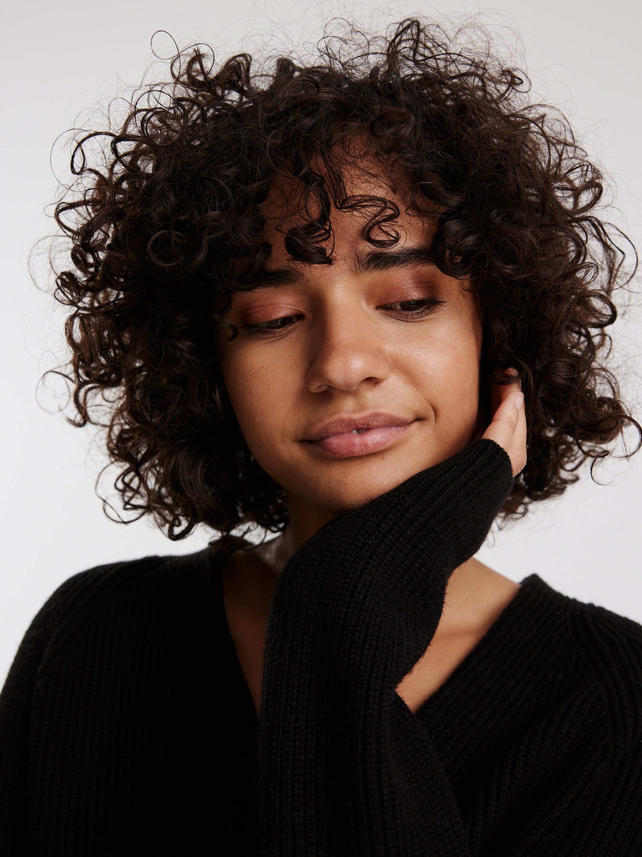 EDITED Producten Gebreid vest 'Geena' Zwart
