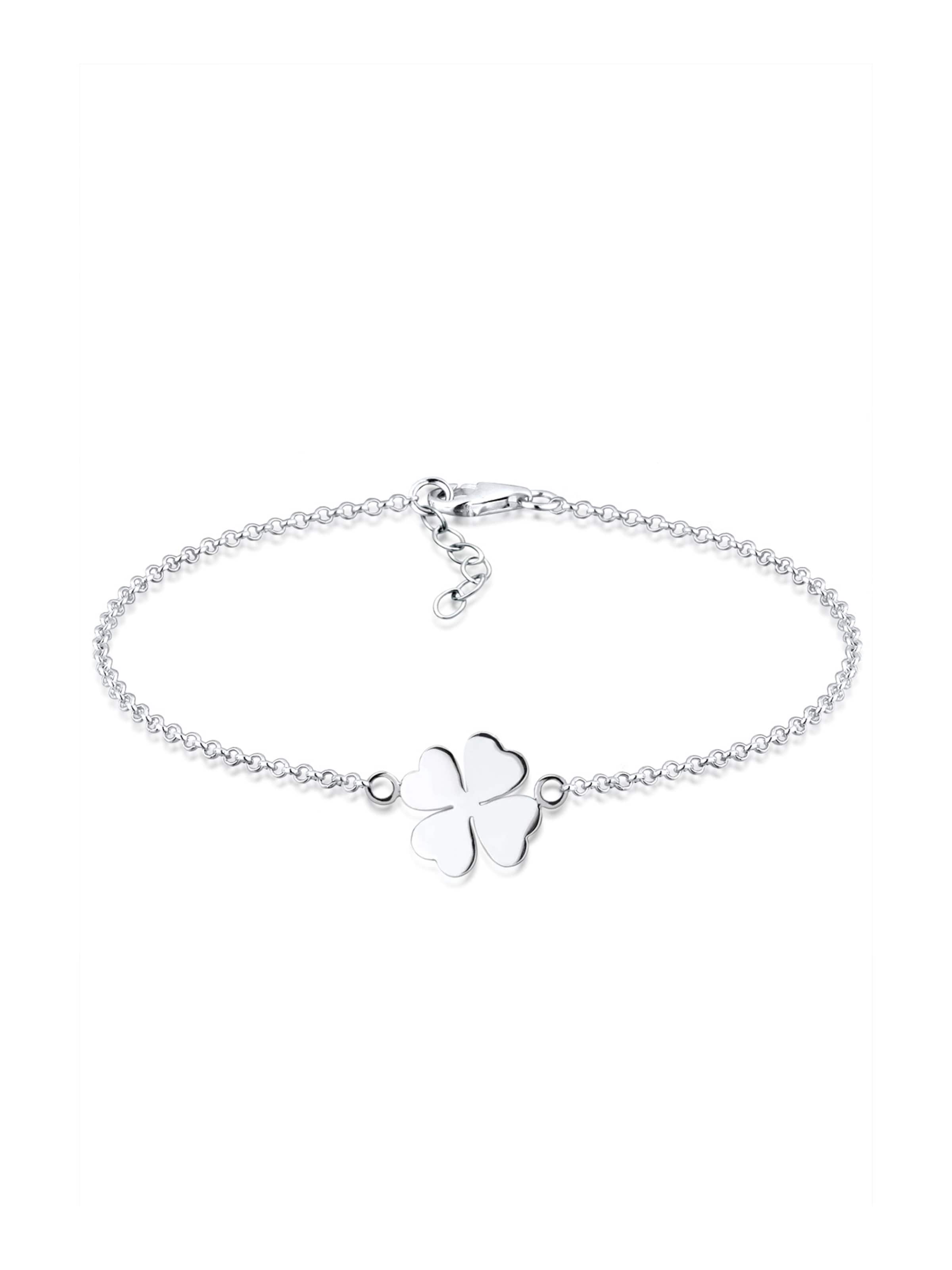 ELLI Zapestnica 'Kleeblatt' | srebrna barva: sprednja stran