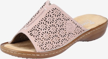 RIEKER Mules in Pink: front