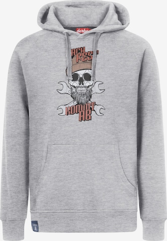 Derbe Sweatshirt 'NFKA' in Grey: front