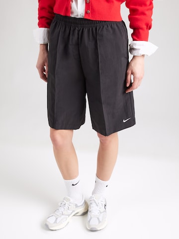 Nike Sportswear Regular Bandplooibroek 'EVRYTHNG' in Zwart: voorkant