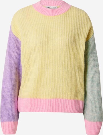 ONLY Sweater 'MANNA' in Yellow: front