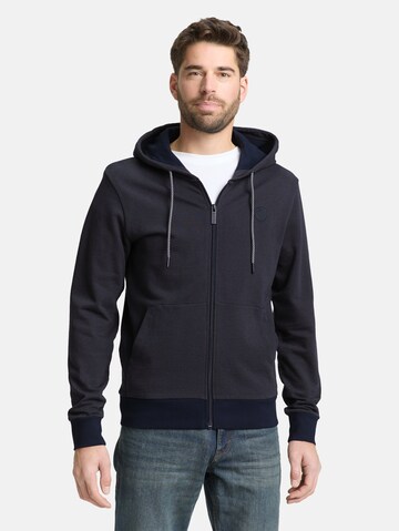 TOM TAILOR Sweatvest in Blauw: voorkant