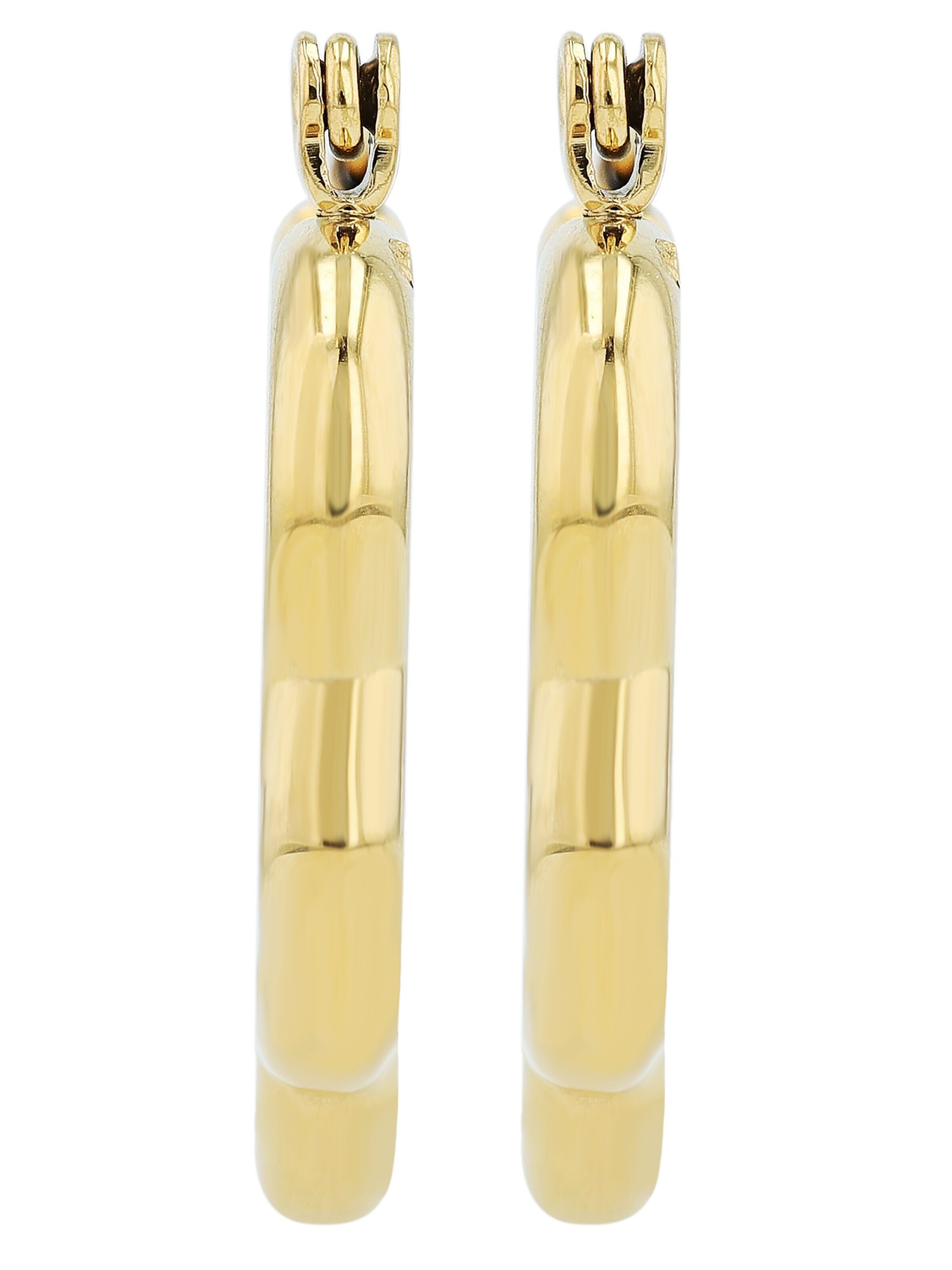 Akzent Ohrringe '"Hely" aus langlebigem Edelstahl, wasserfest, Ø 20 mm'‌‌‌‌‌‌‌‌‌‌ in Gold