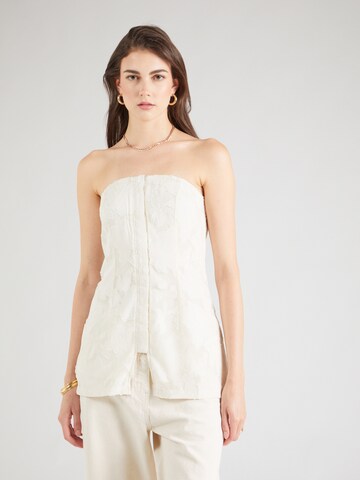 millane Blouse in Beige: front