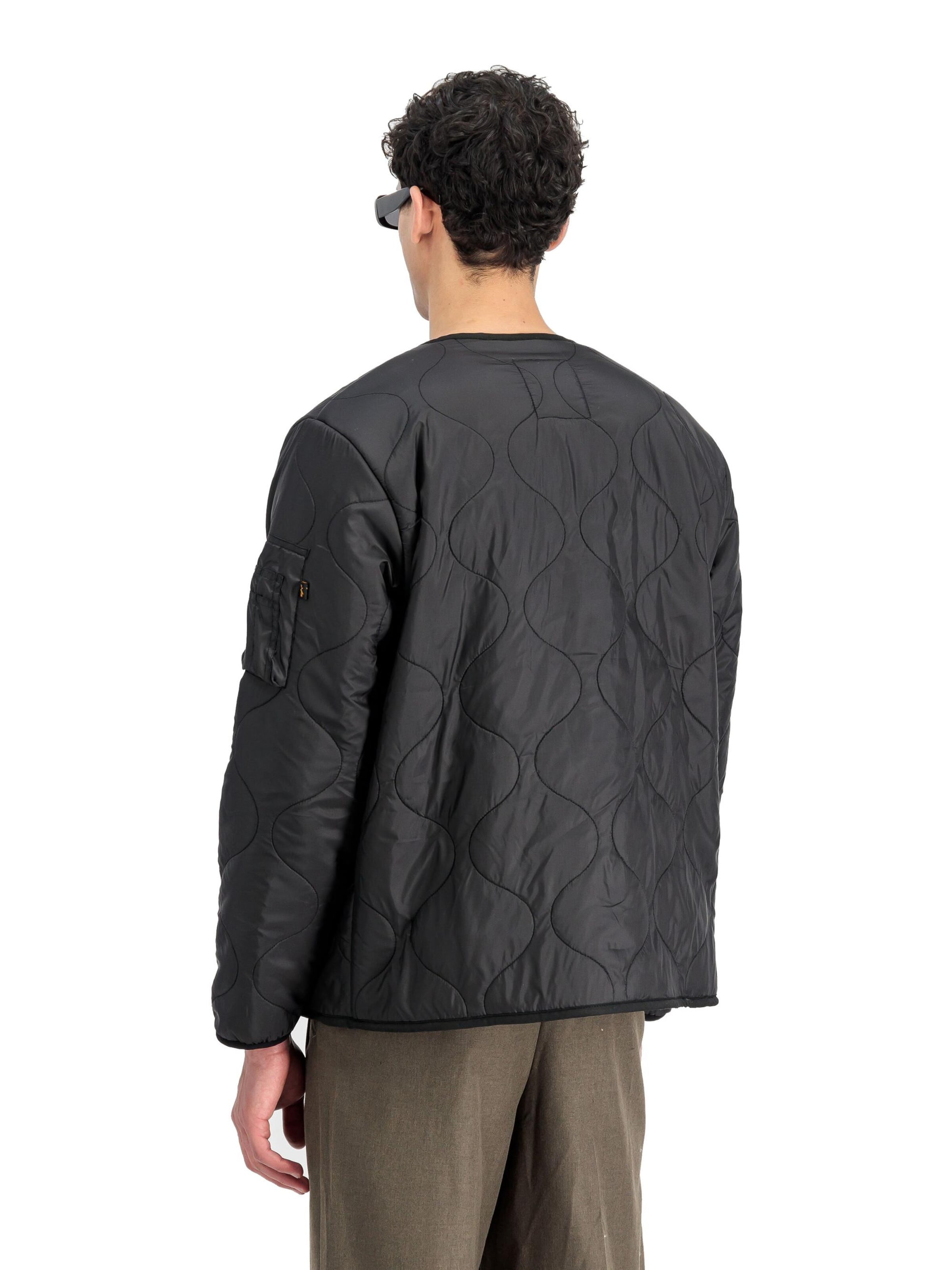 ALPHA INDUSTRIES Демисезонная куртка в Черный