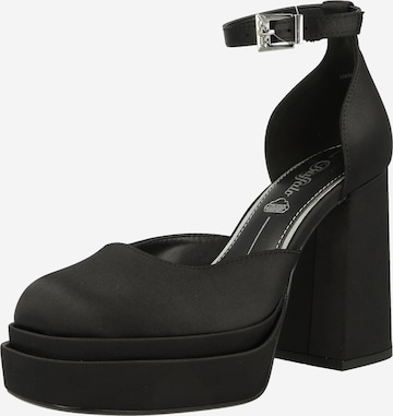 BUFFALO Strap Sandals 'May Dorsay' in Black: front