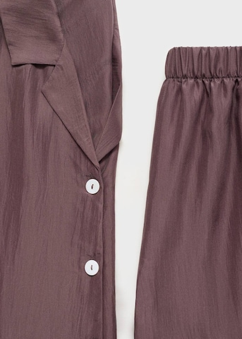 MANGO Pajama Pants 'Habo' in Purple